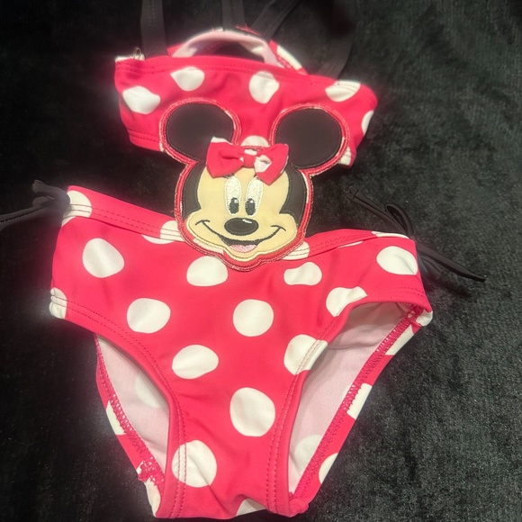 Disney Baby Minnie Mouse One Piece Infant Swimsuit Size 3 Months - Picture 7 of 11